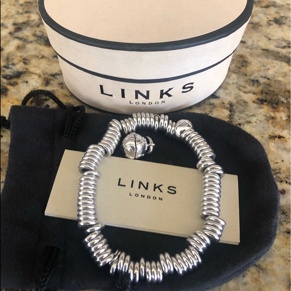 Links of London sweetie bracelet with globe charm